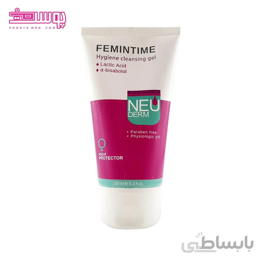ژل بانوان نئودرم مدل فمین تایم حجم 150ml