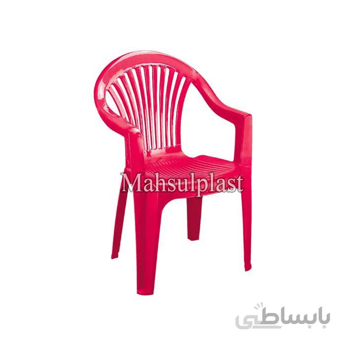 صندلی بزرگ دسته دار طرح خطی کد 810 ناصر پلاستیک