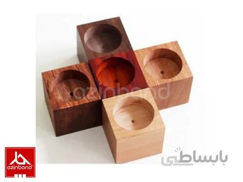 جاشمعی رنگی - پک ۵ عددی ا جاشمعی با چوب درختان میوه یا جنگلی