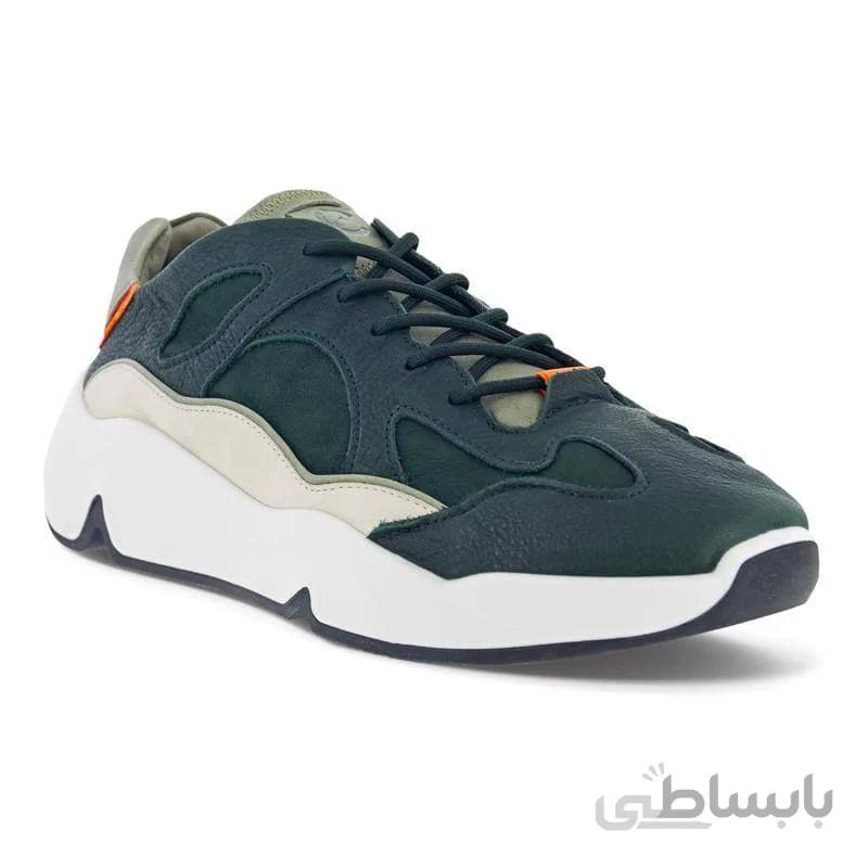 کفش مردانه اکو اصل مدل ECCO CHUNKY SNEAKER M SEA TANGLE/SEA TANGLE/LIMESTONE/VETIVER