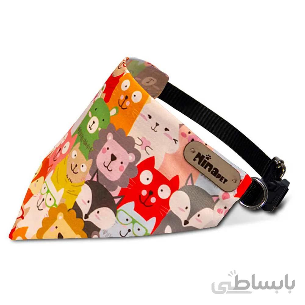قلاده دستمال گردن سگ نیناپت مدل باغ وحش ا Ninapet Collar & Scarf For Large Dog Zoo Model