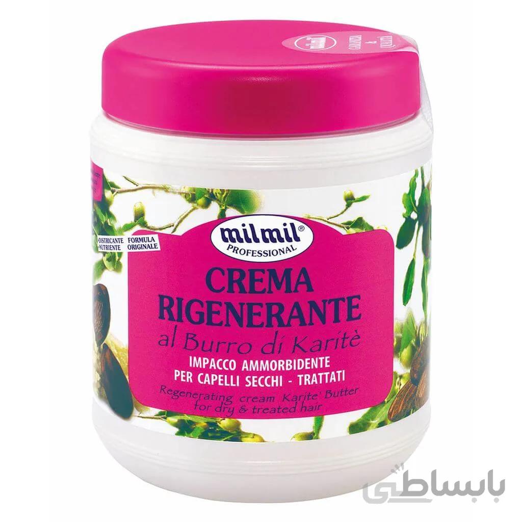 ماسک موی MILMIL برای موهای خشک و آسیب دیده حاوی روغن شی باتر حجم 1000 میلی
