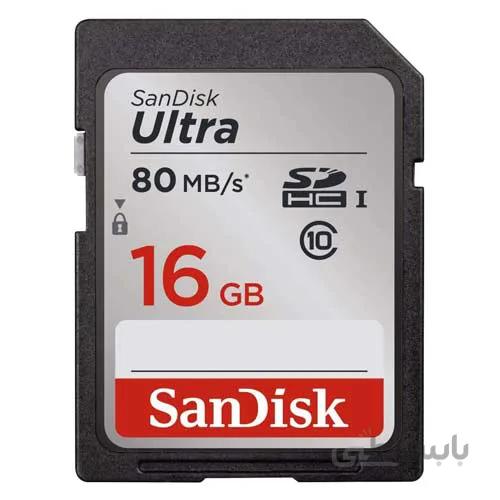 کارت حافظه سندیسک مدل SanDisk 16GB Ultra SDHC UHS-I 80MB/s