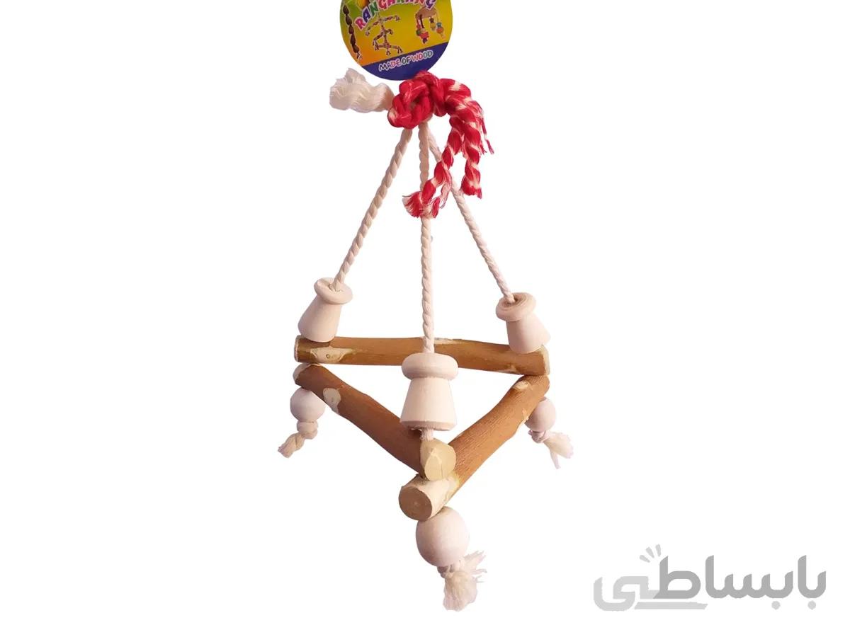 اسباب بازی تاب طوطی سانان و پرندگان – بازی چوبی تاب مدل 2082