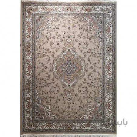 فرش ماشینی زمرد مشهد طرح 45001 نسکافه ای