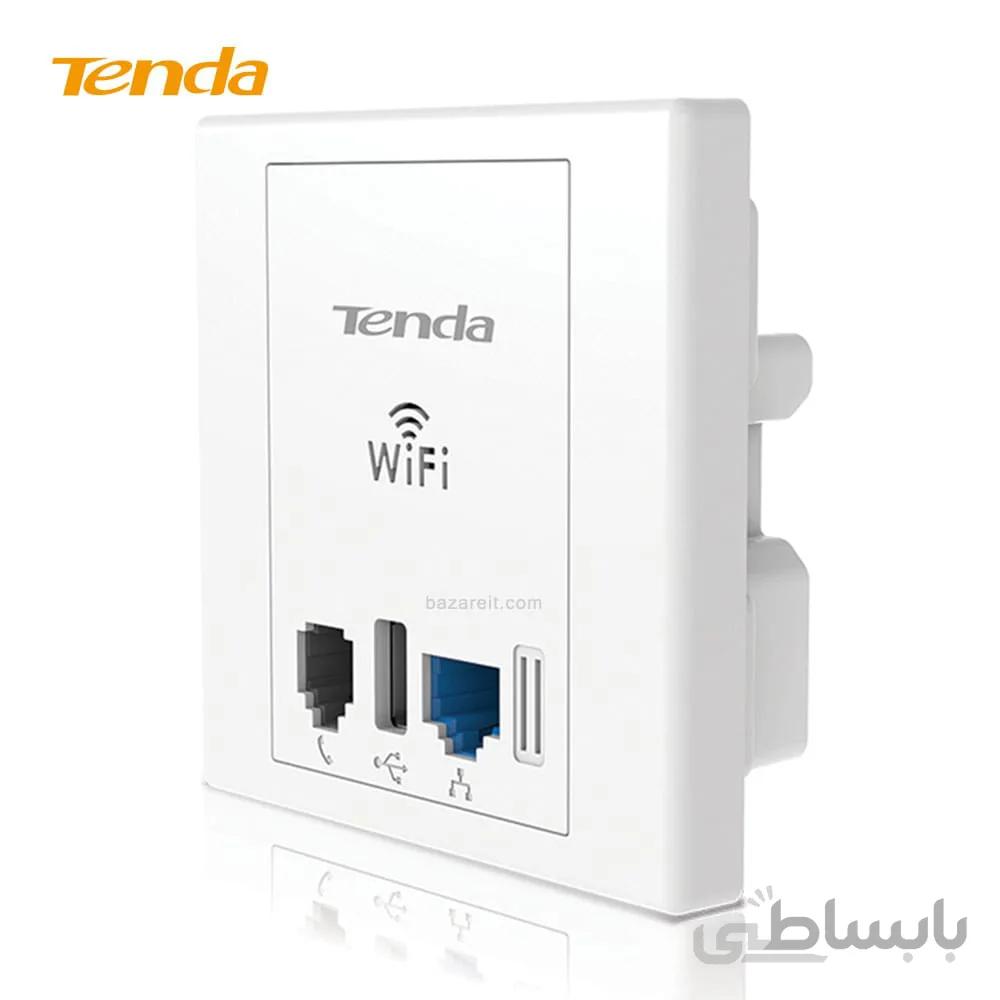 اکسس پوینت بیسیم دیواری تندا مدل دبلیو 6 ا اکسس پوینت تندا W6 Wireless N300 In-Wall Plate Access Point