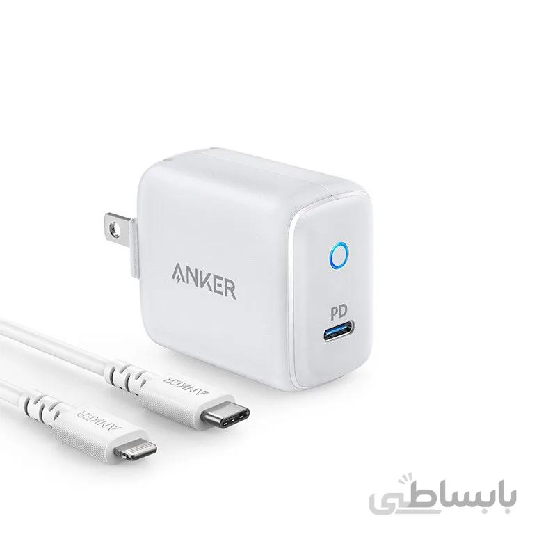anker b2019ld1 with c to lightning cableشارژر power port pd