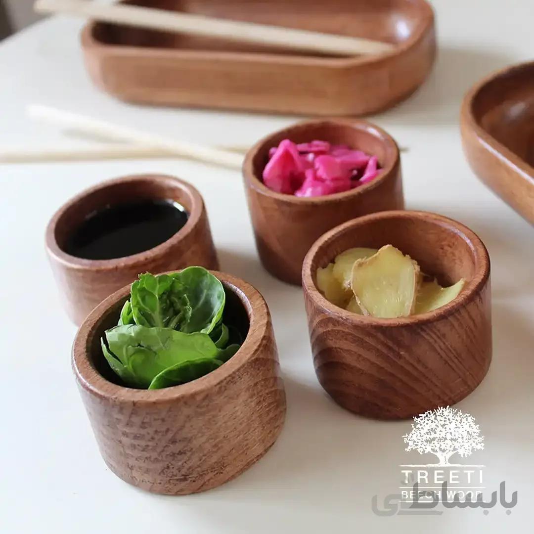 سس خوری چوبی گرد تیریتی کوچک نازک B2234