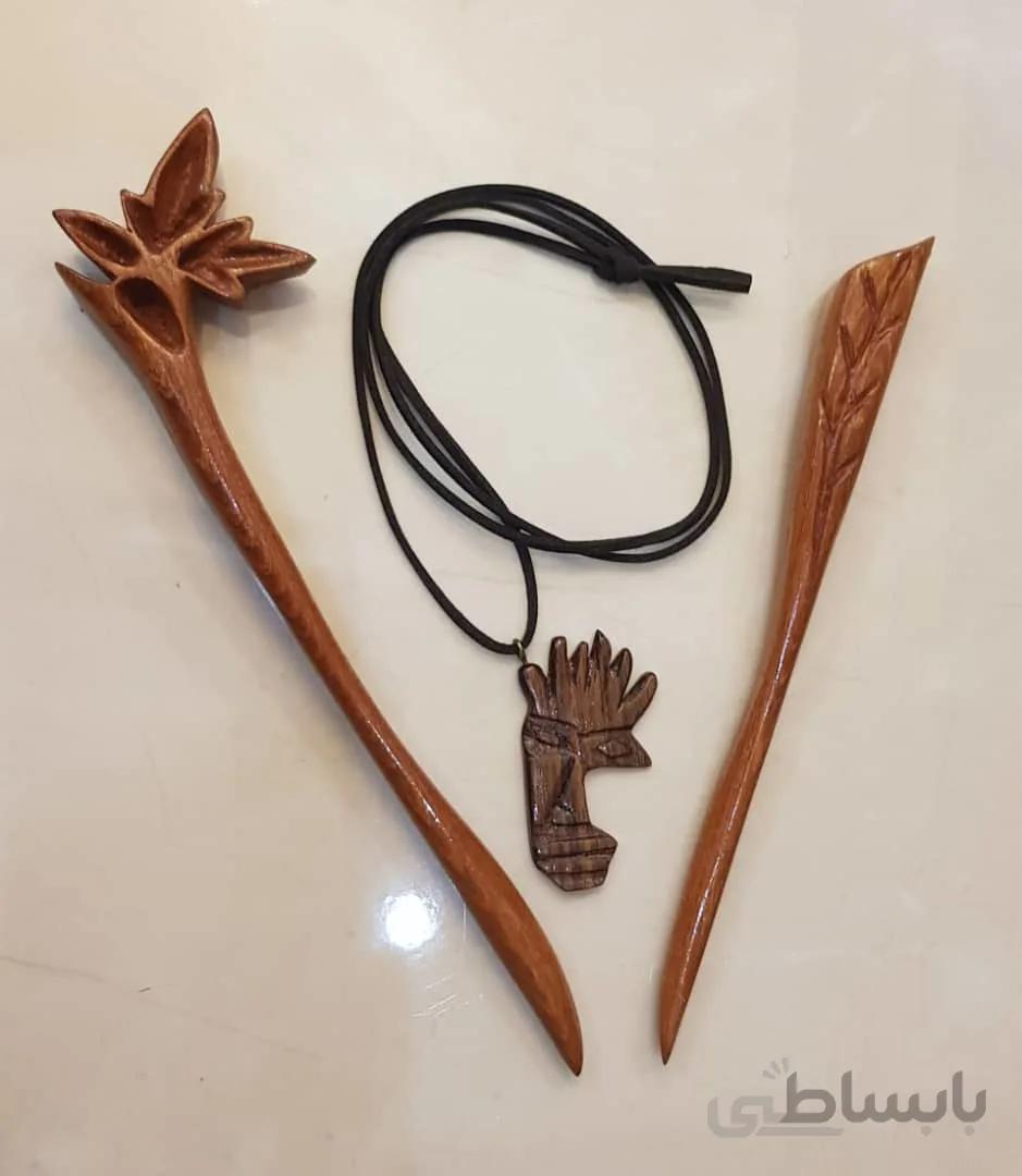 گیره مو چوبی کد ۱۰۱۳۹۵