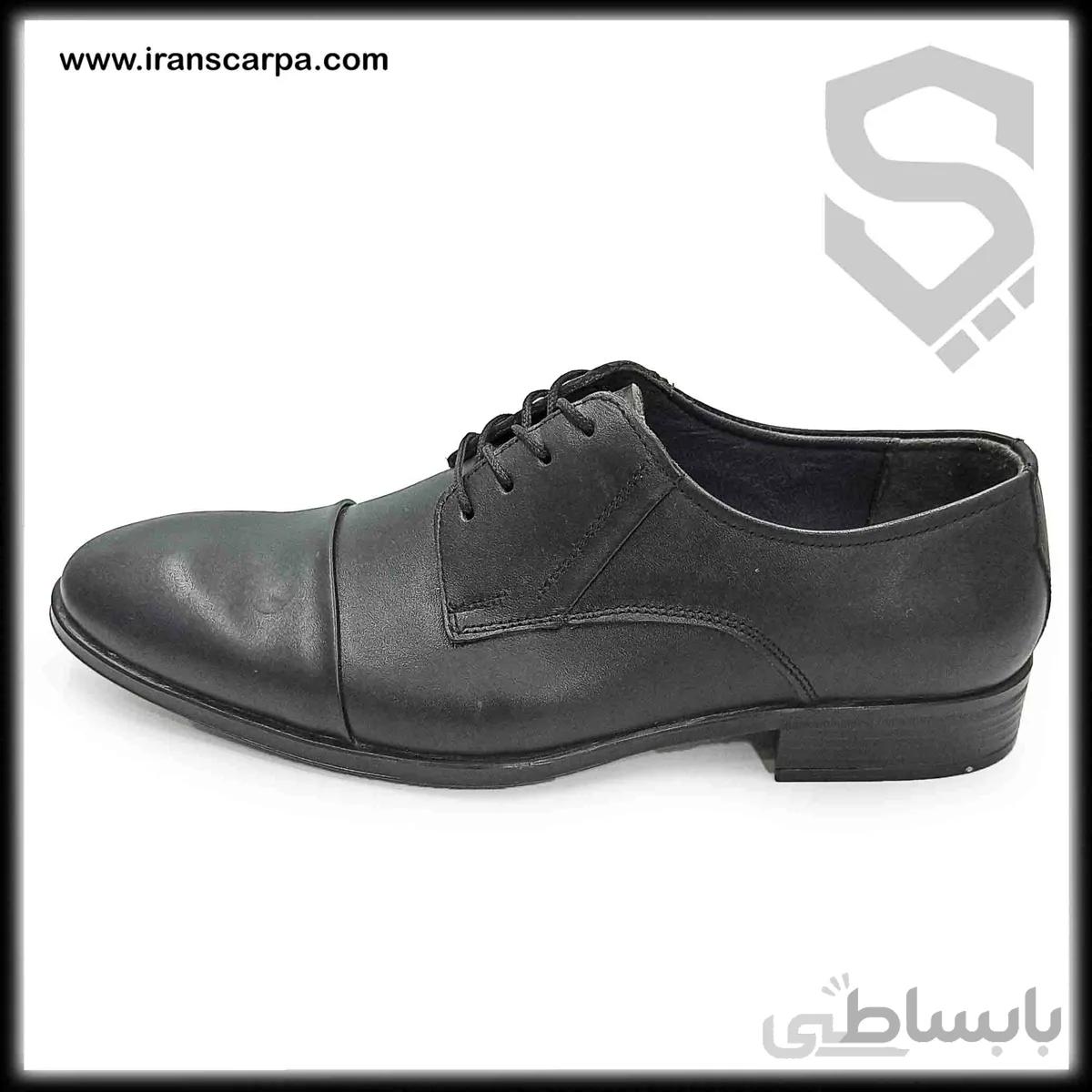 کفش چرم مجلسی مدل توکسلا