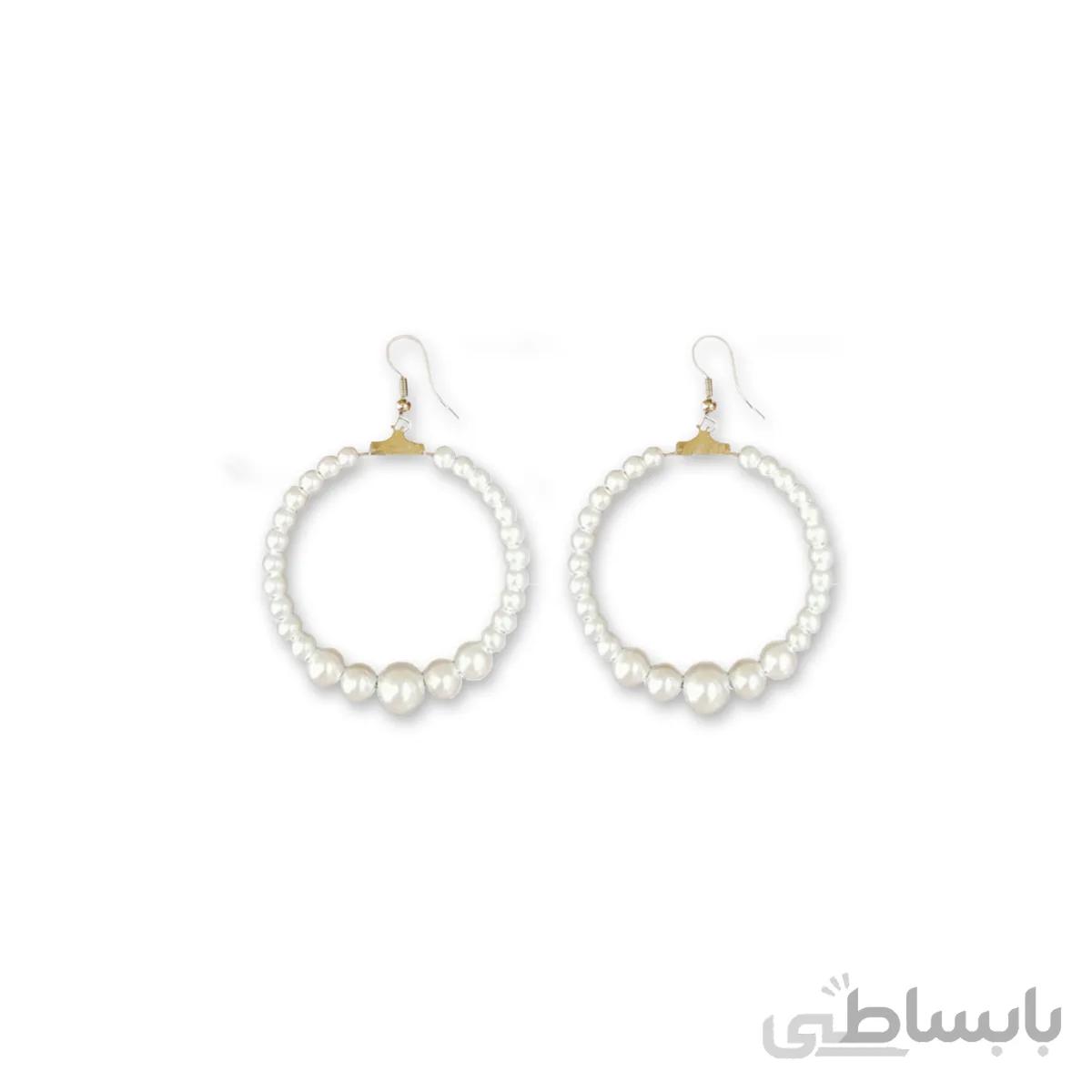 گوشواره زنانه مروارید سپید