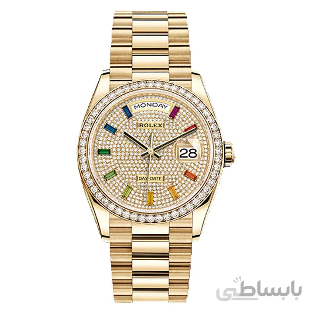 ساعت مچی رولکس مدل Rolex Day-Date Diamond Pave 4353S