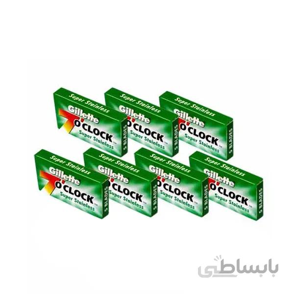 تیغ یدک ژیلت مدل 7oclock پک 35 عددی