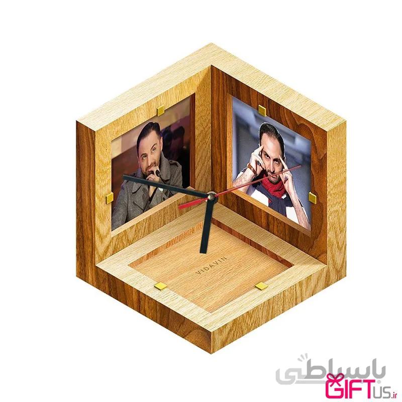 ساعت دیواری سه بعدی photo cube 2 (با طرح سفارشی)