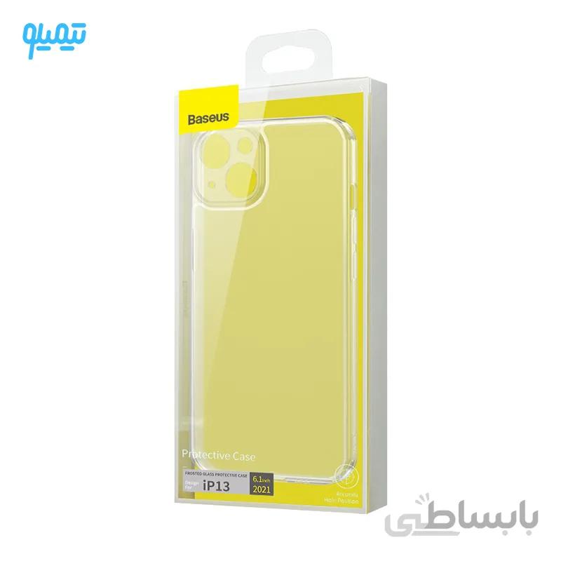 قاب پشت شیشه ای باسئوس مدل Frosted Glass Case ARWS000002 مناسب ایفون 13
