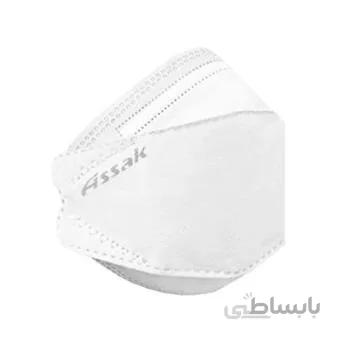 ماسک 4 لایه سه بعدی ملت بلون خاکستری آساک - 25 عددی ا 4-layer three-dimensional mask of gray-blue nation - 25 pieces