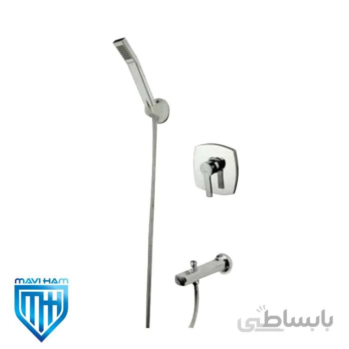 شیر دوش توکار راسان مدل تنسو کروم کلاس 4