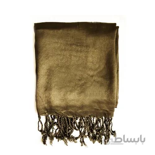 شال گردن قهوه ای ساده مردانه SH1021