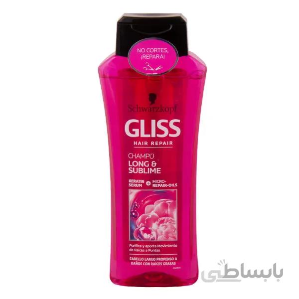 شامپو گلیس مدلGLISS LONG & SUBLIME حجم 400 میلی لیتر