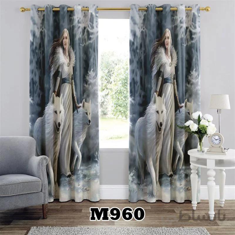 پرده پانچی کد 3d-M-960 طرح انیمیشن سفید برفی