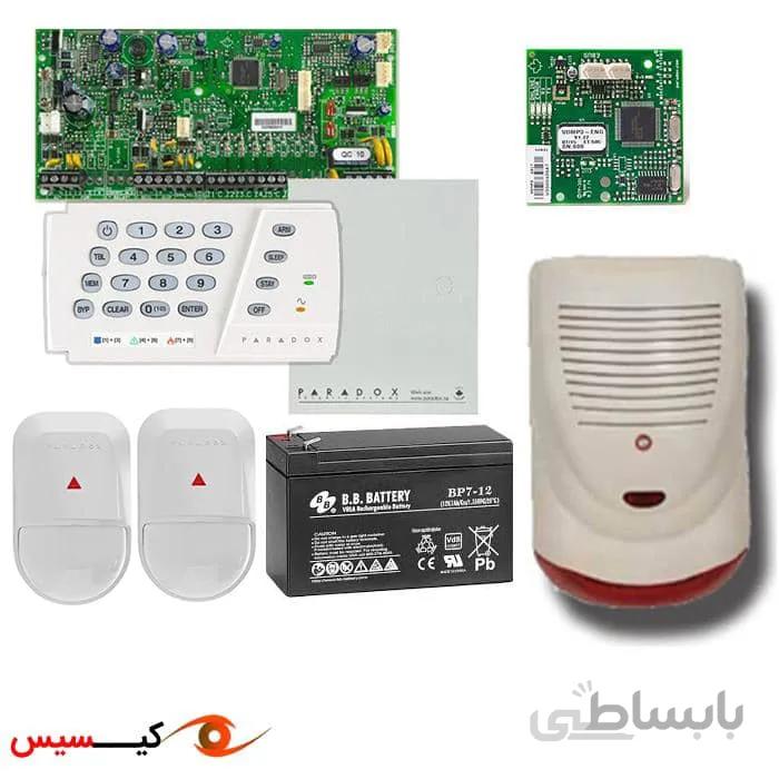 پکیج خط تلفنی دزدگیر پارادوکس با دو چشمی