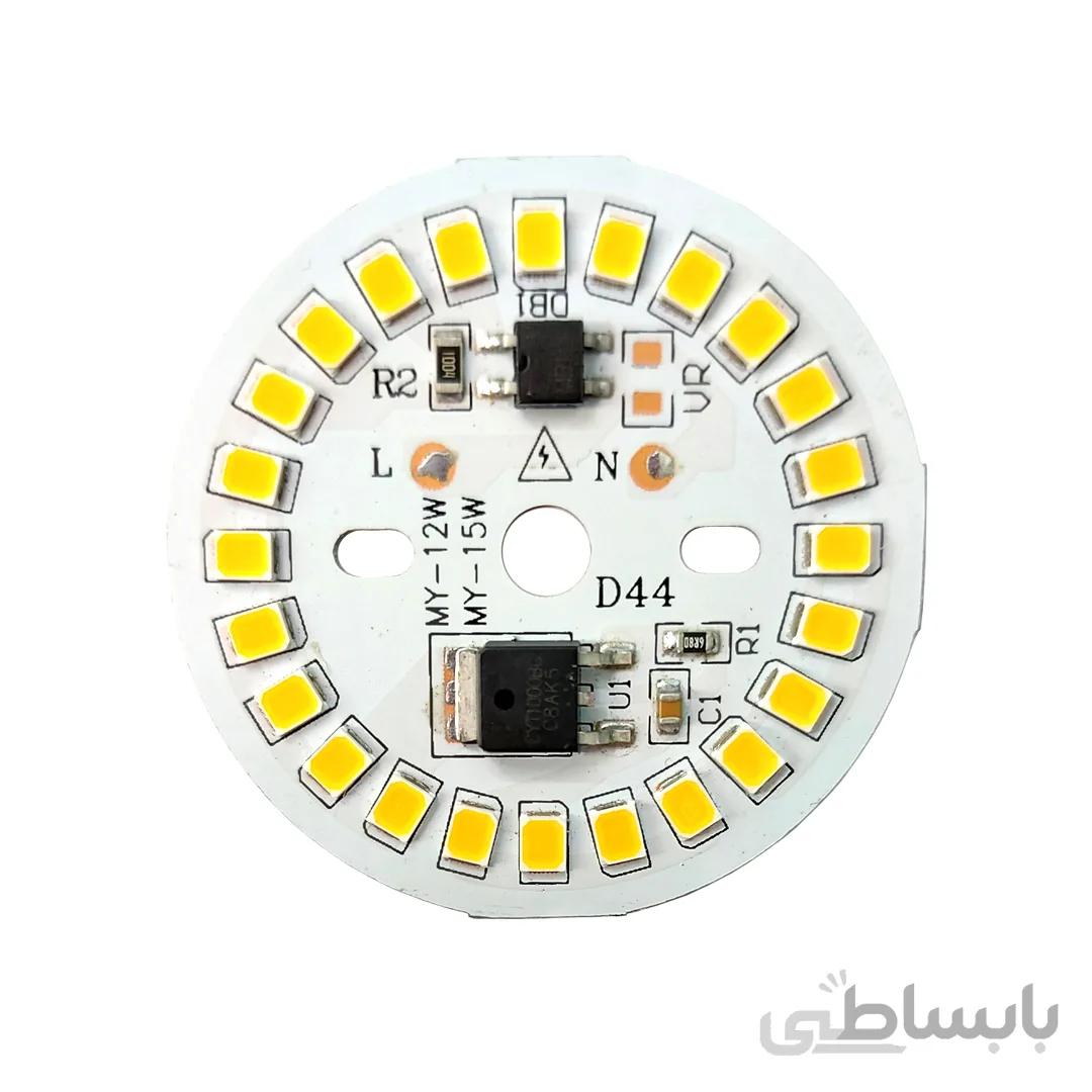 ال ای دی 12 وات 220 ولت سفید افتابی قطر 44 میلیمتر
