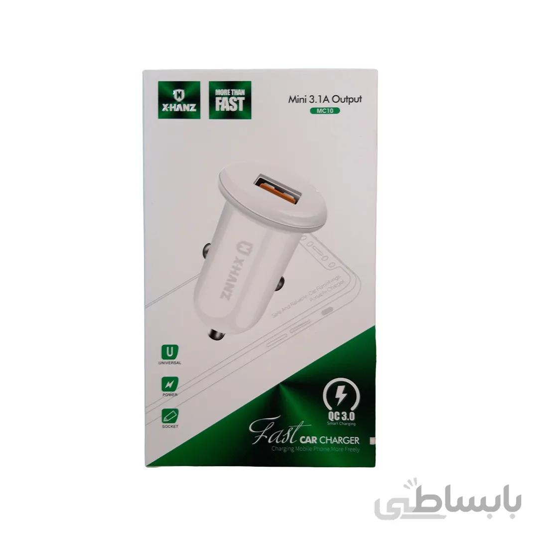 شارژر فندکی هانتز همراه با کابل TYPE-C