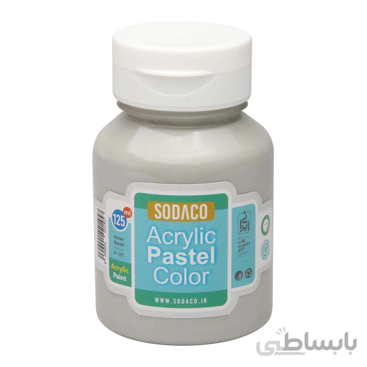 رنگ اکریلیک پاستلی سوداکو طوسی روشن کد 02775
