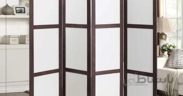 پاراوان مدل مدرن قاب ونگه پنل سفید