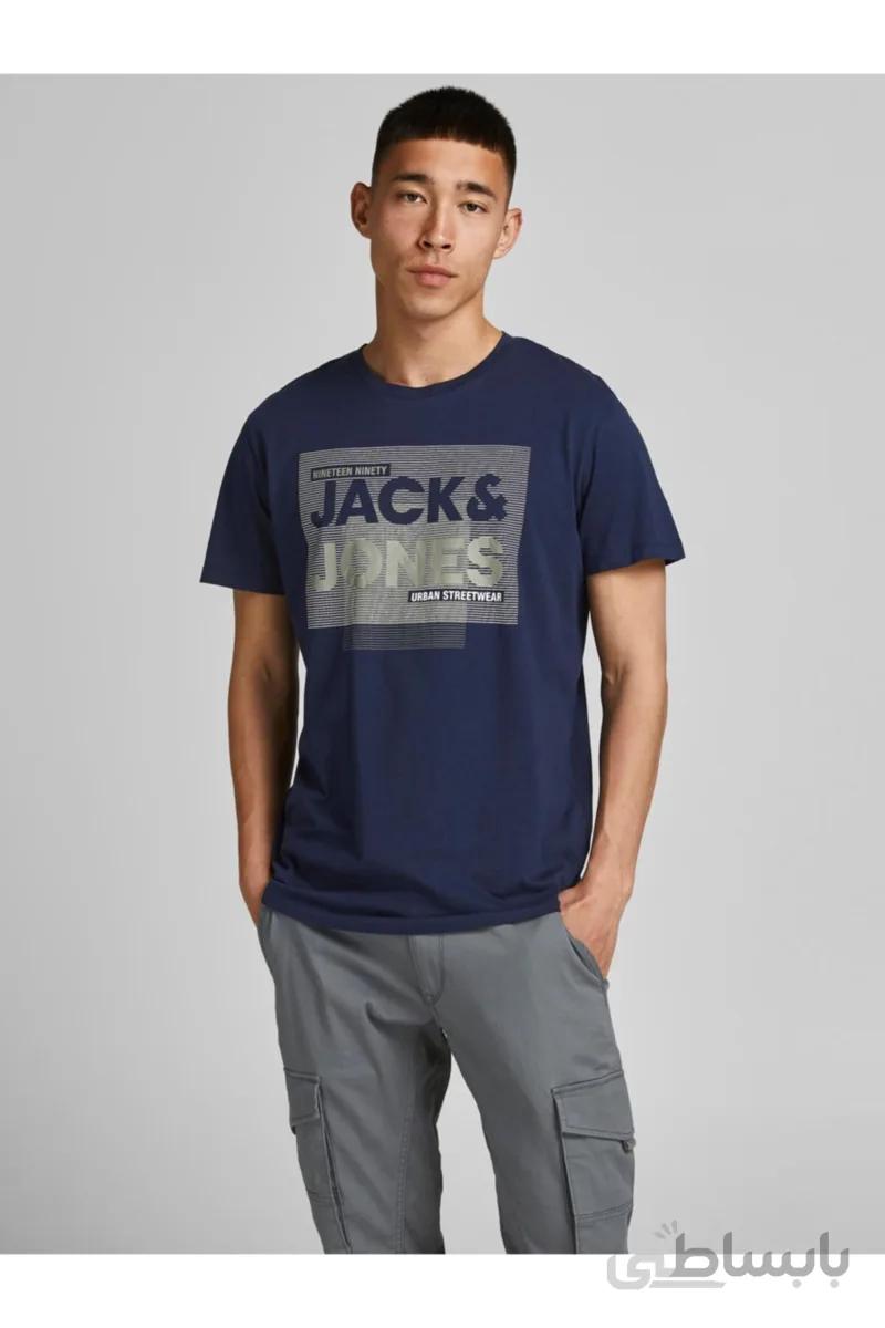 Jack & Jones تی شرت مردانه نیروی دریایی ۱۲۱۹۰۱۴۹-۰۴ ژوئیه ۲۰۲۱