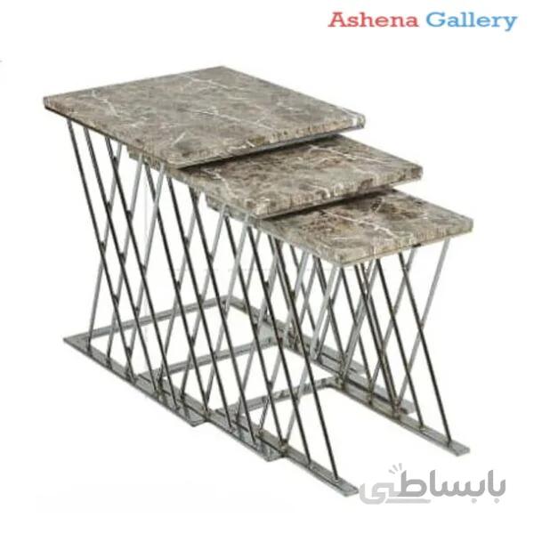 میز عسلی کد ۵۱۰ مجموعه ۳ عددی