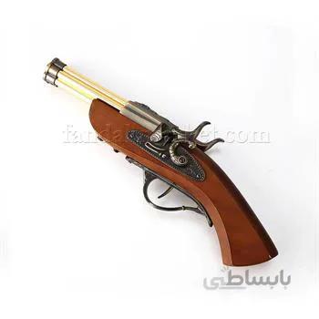 فندک دکوری مدل تپانچه شش لول