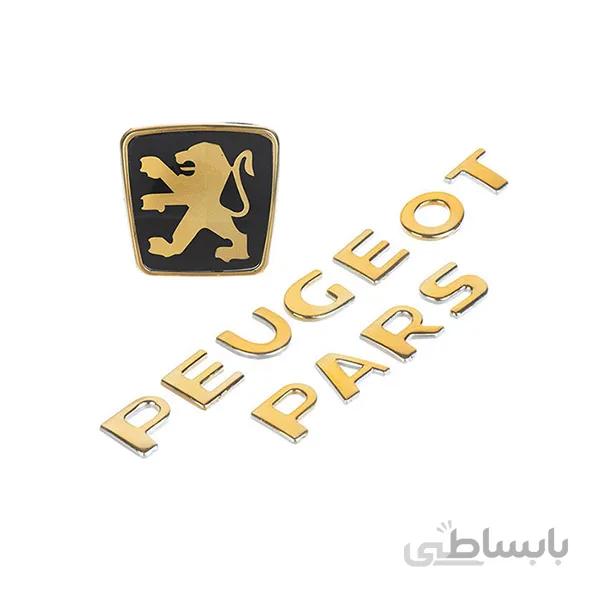مجموعه لوگوی طلایی عقب پژو پارس سام اسپرت ا Sam Sport Golden Rear Trunk Logo For Peugeot Pars