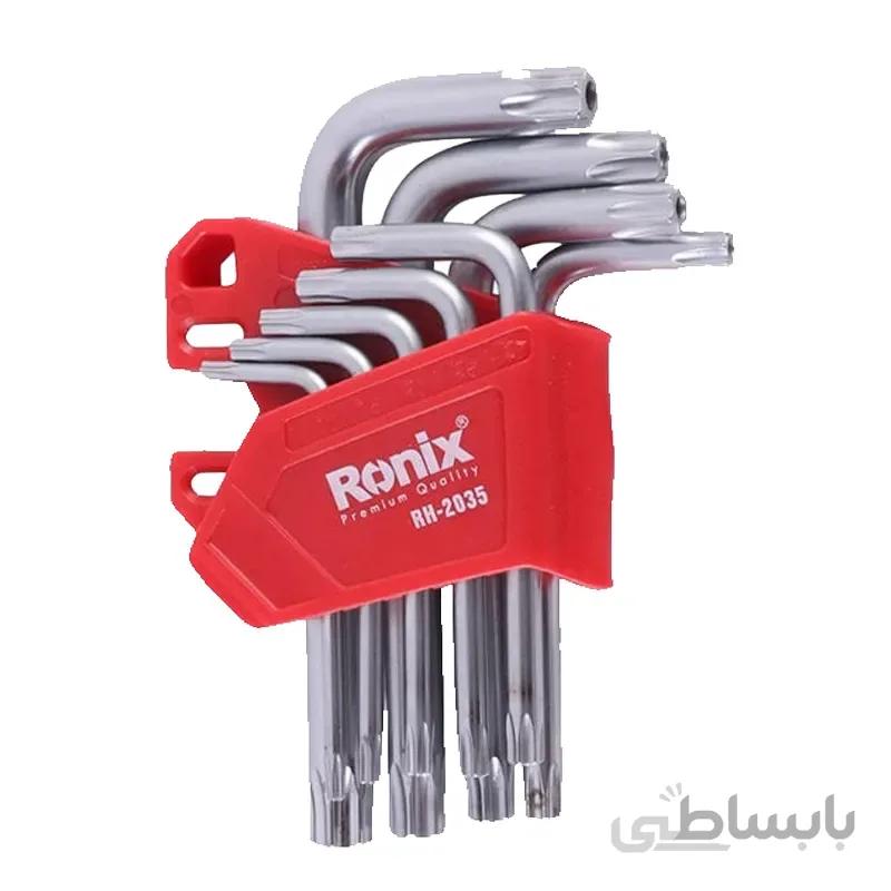 ست آچار آلن ستاره ای ۹ عددی رونیکس Ronix RH-2035
