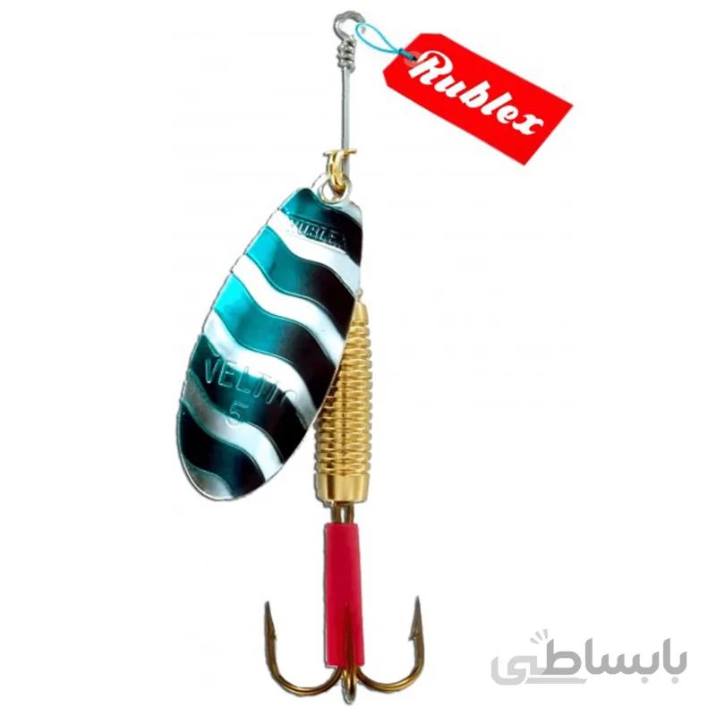 لانسه ولتیک نقره ای سبز 12 گرم سایز 6