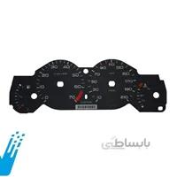 صفحه اعداد خودروی پژو 206 - مشکی (تیپ 2)