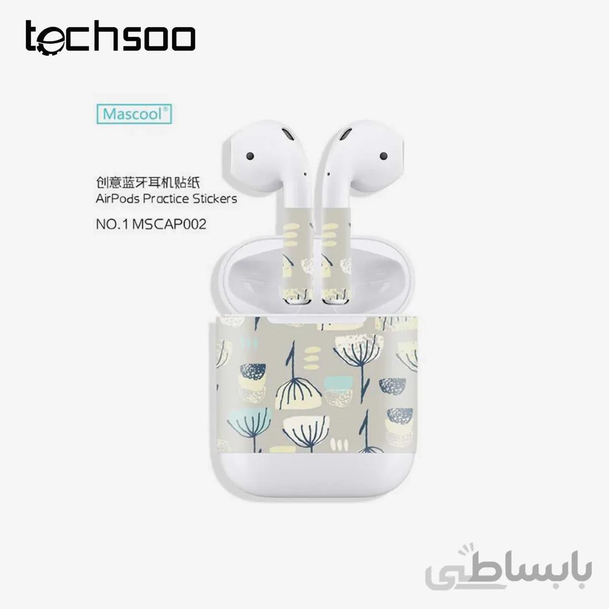 برچسب طرح دار ایرپاد Airpod Accessories Singbee