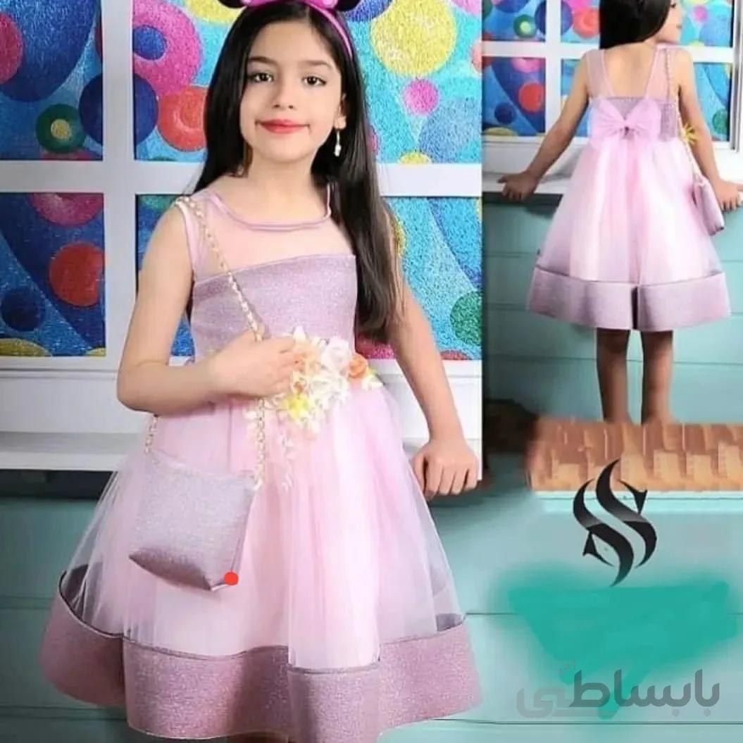 سارافن پرنسسی دخترانه صورتی 1