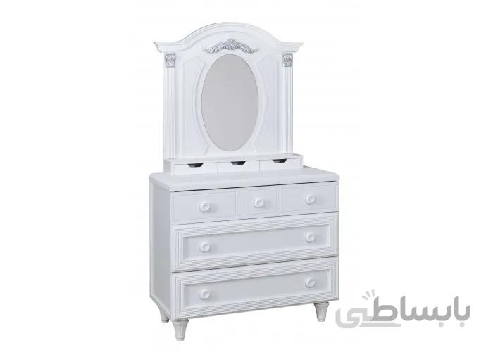 دراور آینه دار کلاسیک سیلور