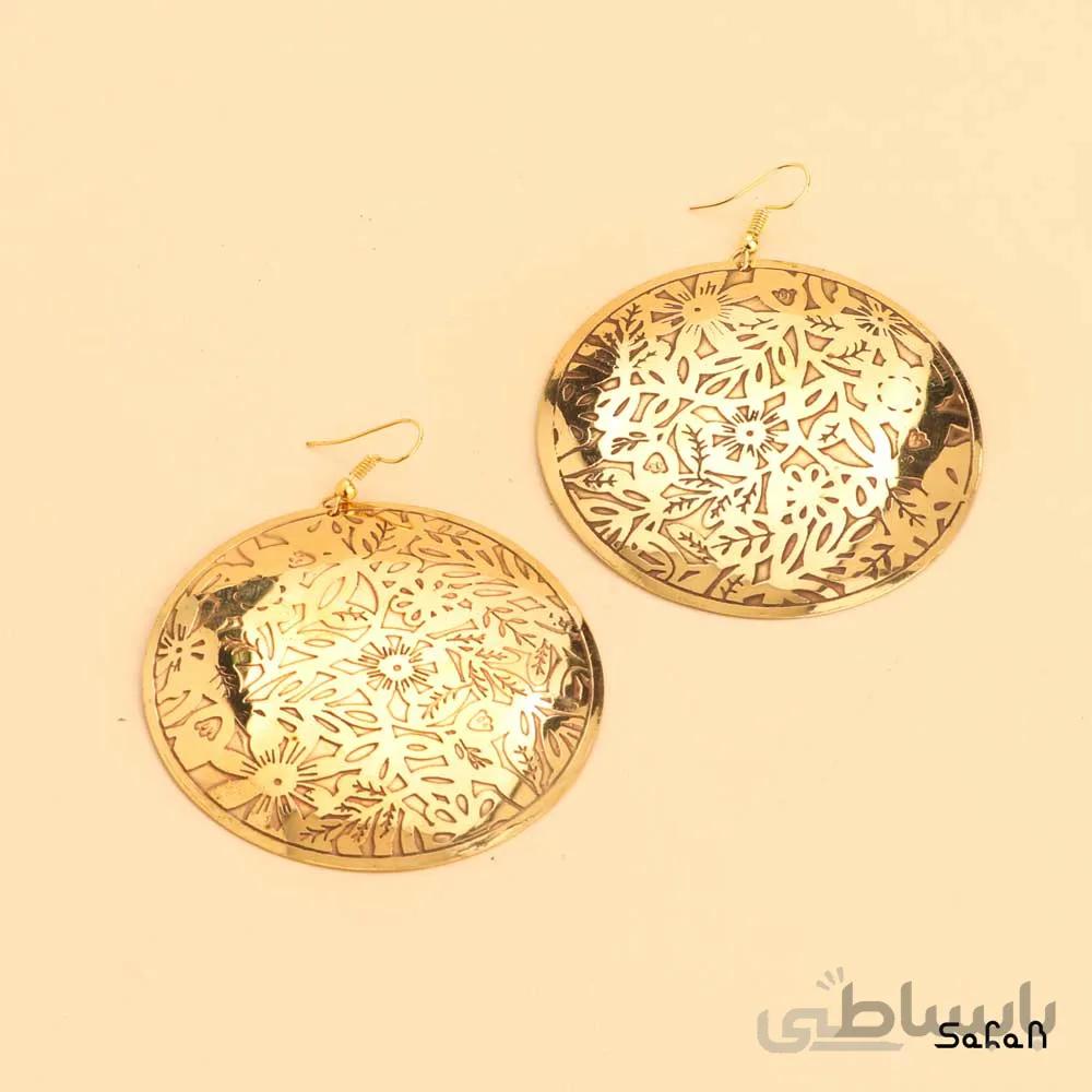 گوشواره هندی پولکی برنجی