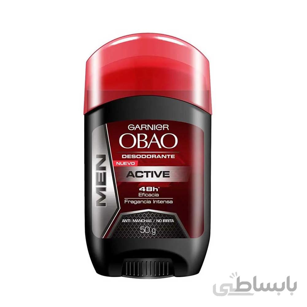 استیک ضدتعریق 48 ساعته گارنیر مدل OBAO ACTIVE ا Garnier OBAO ACTIVE 48 hour antiperspirant stick