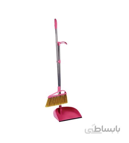 جارو و خاک انداز رویال دسته بلند لیمون Limon کد ۱۵۵۲