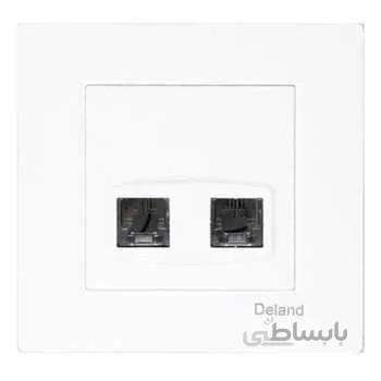 پریز تلفن دو سوکت دلند مدل آسا