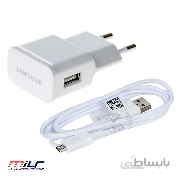 شارژر اصلى سامسونگ با كابل ١ مترى گوشى Samsung Galaxy J6 plus ا 2A Samsung Galaxy J6 plus travel charger adapter with 1m cable