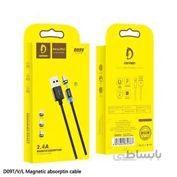 کابل شارژ میکرو مگنتی DENMEN D09V