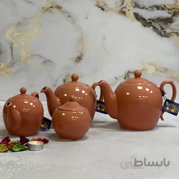 قوری شکس مدل مجید سایز متوسط رنگ صورتی