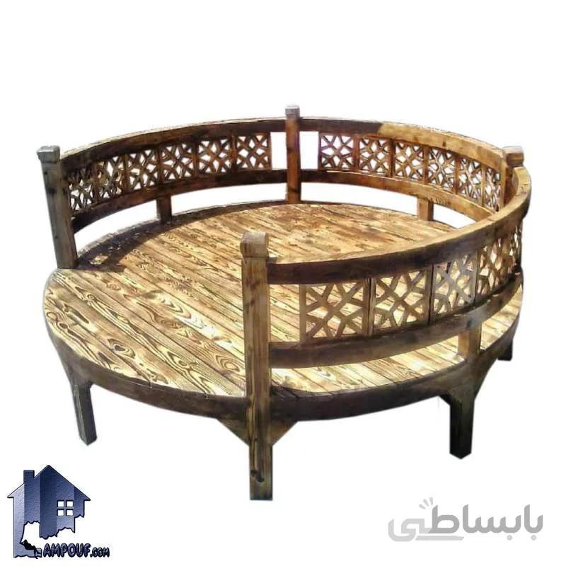 تخت سنتی گرد TrK235