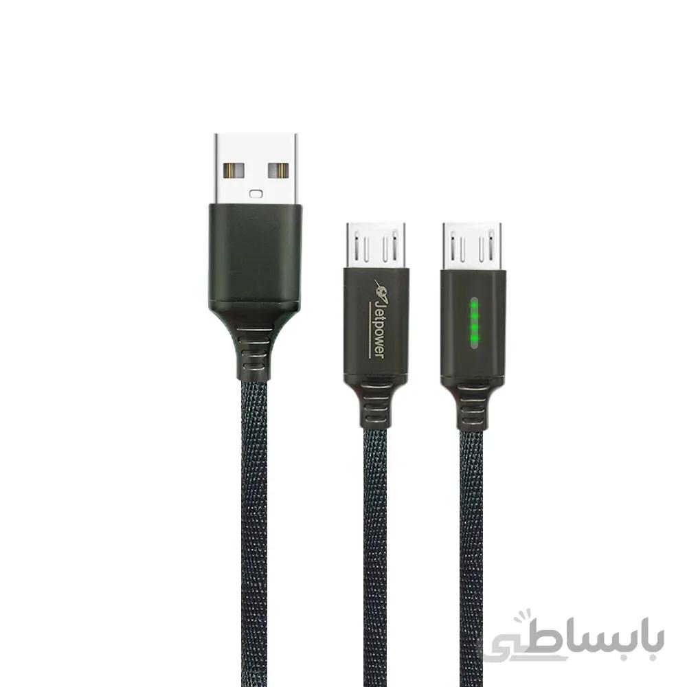 کابل Micro USB جت پاور Jetpower JP-0019M طول 1 متر