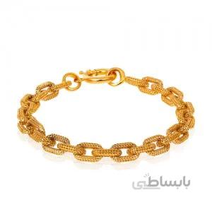 دستبند طلا زنانه طرح فیوژن کد CB405