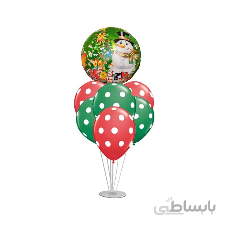 استند بادکنک 7 شاخه کریسمس مدل STA307